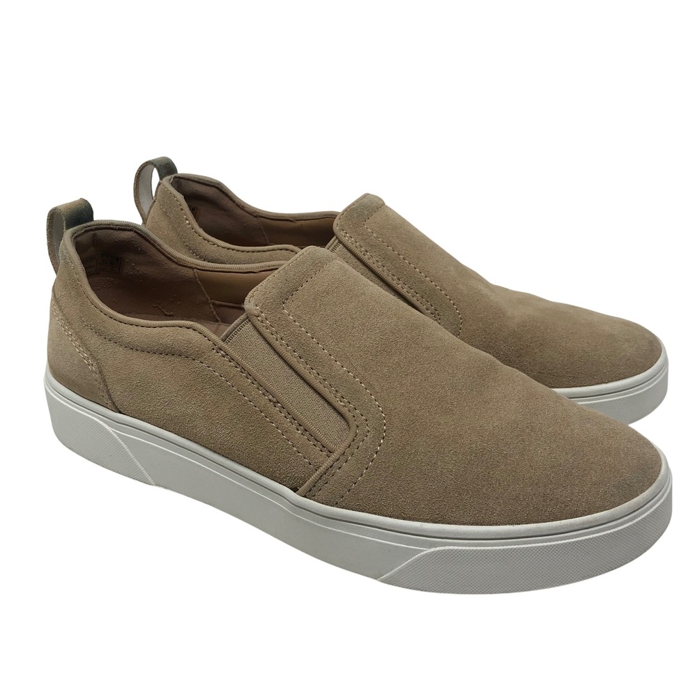 Vionic Kimmie Slip On Sneaker Womens 9‎ Tan Suede Platform Orthotic Comfort Shoe